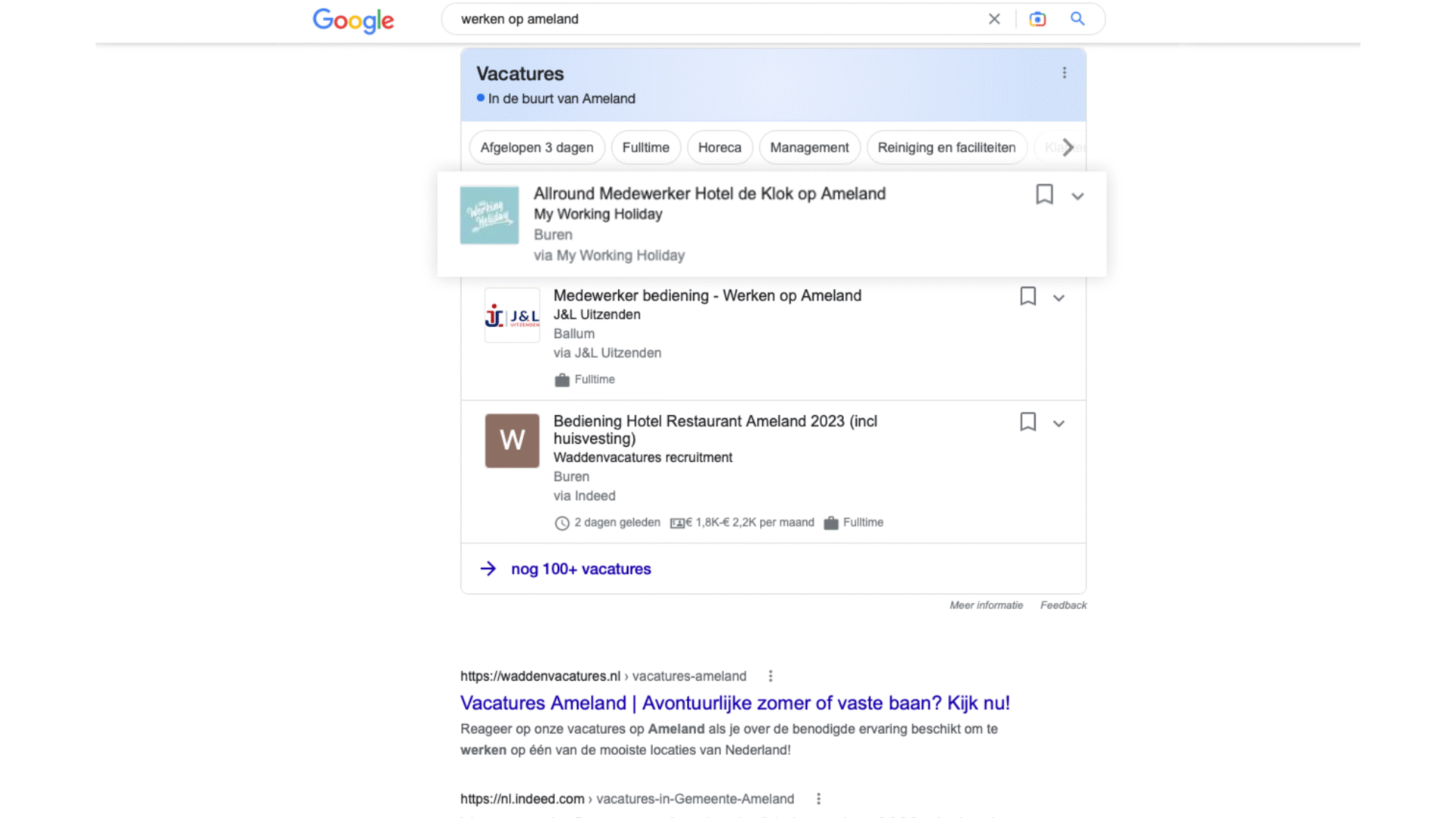 Google Jobs vindbare vacature